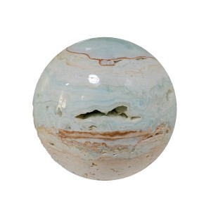 Calcite Carribean Blue (Blue Aragonite) Sphere 200mm (11.350Kg) A Grade Calcite Carribean Blue (Blue Aragonite) Sphere 200mm (11.350Kg) A Grade